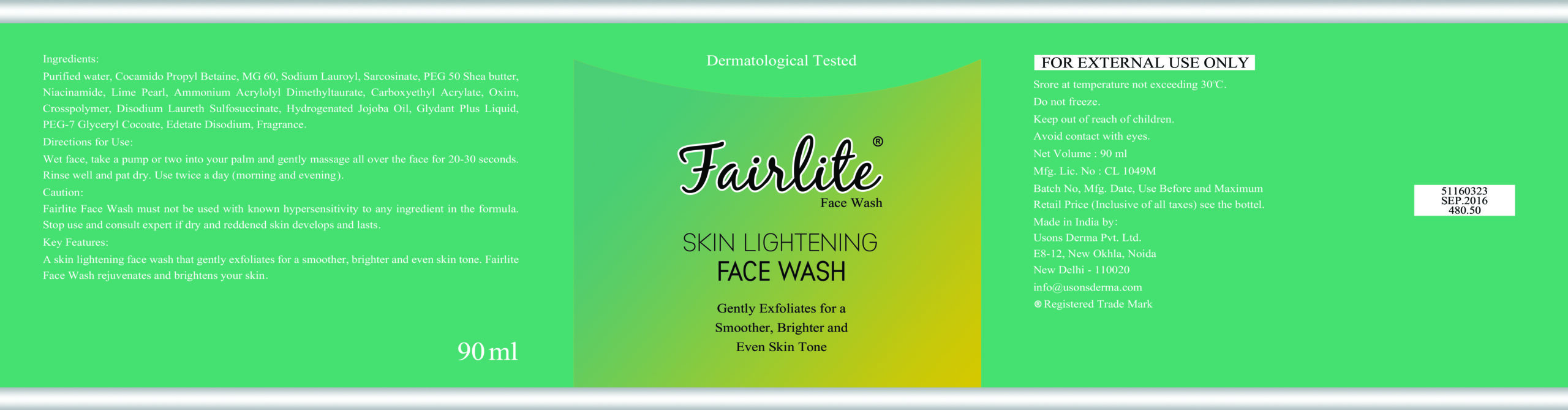 Fairlite Face Wash